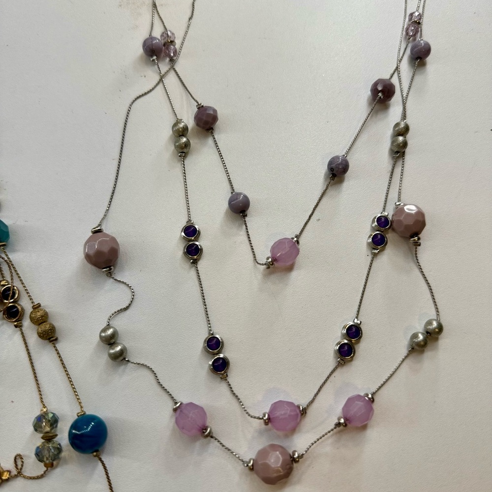 Multi-Color Beaded Necklace Set - Picture 6 of 7